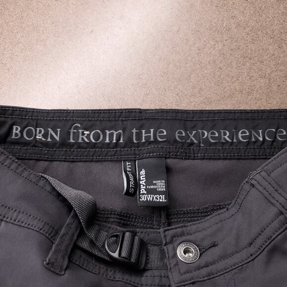 PrAna Stretch Zion Straight Cargo Pants Men 30x32 Dark Gray Outdoor Technical - Picture 10 of 11